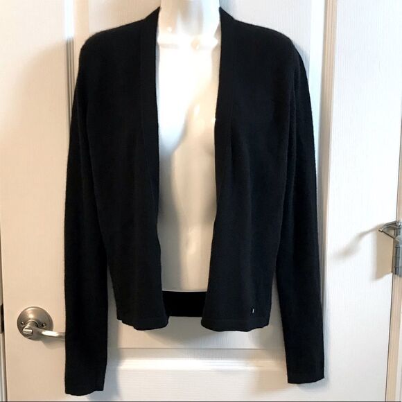 CHANEL Black Open Cardigan Sweater - Picture 1 of 14